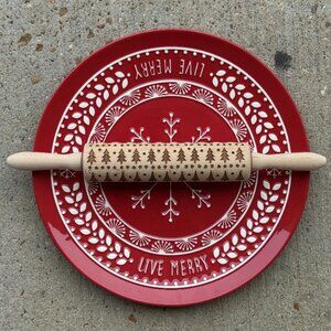 Hallmark Christmas Platter + Cookie Rolling Pin